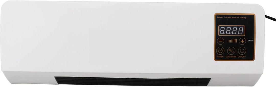 Small Air Conditioner, Wall Mounted Heating Machine Highly Efficient Wide Angles Mobile Small Air Conditioner Indoor Space Heater for Bedroom Living Room Office (US Plug)