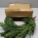 24Inch Norfolk Pine Wreath-Christmas Wreaths for Front Door - Real Touch Realistic Pine Wreath Artificial Faux Greenery Wreaths for Home Xmas Decor