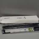 Stove Gap Covers,Stove Gap Filler Stainless Steel,13.8'' to 27.5'' Adjustable Length (2PCS),Range Trim Kit,Oven Stove Gap Guard Between Stovetop and Counter,Easy to Clean Heat Resistant, Black