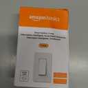 Amazon Basics Smart Light Switch, 3-Way, Works with Alexa Only, Voice Control, 2.4 GHz Wi-Fi, No Hub Required, White