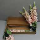 IPOPU 8PCS Snapdragon Artificial Flowers Pink Delphinium Artificial Silk Flowers Long Stem Hyacinths Fake Flowers for Wedding Home Outdoor Party Floral Arrangement Centerpiece Table Decorations (Pink)