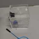 Magnetic Breeder Box for Tank Isolation Box Acclimation Hatchery Fish breeding Incubator with 3 Divider for Guppy Baby Betta Saltwater Anemones or Injured Fish（Sealed Bottom Version）