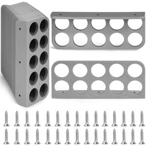 20Pack Cable Chase-Wire Bracket,Cable Support Wire Bracket Holder for NMB Electrical Cord Organized Management,Electrical Wire Dispenser with Screws,Labor Time Saving,1" with 10-Hole Design