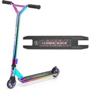 Pro Scooter - Stunt Scooter for Kids 8 Years and Up - Perfect for Beginners Boys and Girls - Best Trick Scooter for BMX Freestyle Tricks Colorful 