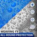Tarps Waterproof 30'x40', 8 Mil Thick-Silver/Blue