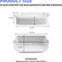 240356401 Refrigerator Door Bin Replace 240356402, AP2116036, PS430121，Compatible with Frigidaire Door Shelf Replacement Parts FFSS2614QE6A, FFSS2614QS4A, FFHS2611PFEA（2 pack）