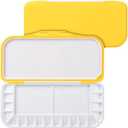 Mr. Pen- Airtight Watercolor Palette with Lid, Yellow, 18 Wells and 2 Mixing Areas, Empty Watercolor Palette, Paint Pallet with Lid, Folding Paint Tray