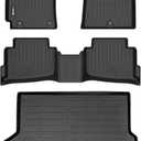 HAFIDI® Floor Mats & Cargo Liner Set Fit 2023-2020 for Kia Seltos All Weather Protection TPE Anti-Slip Automotive Full Set Floor Liners Custom Accessories - Black