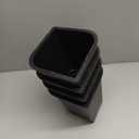 Yookwutar Bed Risers 2 inch, 3 inch, 4 inch, 6 inch, 8 inch Heavy Duty, Oversized Furniture Riser for Couch Sofa Table Chair Leg Frame Dorm, Support up to 6000 Lbs (Black 4 Pack, 8 inch)