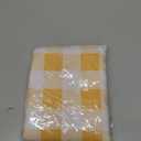 Yellow Checkered Tablecloth Rectangle Table 60" X 120" - Oblong Polyester Yellow and White Buffalo Plaid Gingham Table Cover Reusable Water Resistant for Spring Summer Holiday Party Dinner Dcor