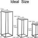 Black Plant Stand Indoor: 15.4"+23.6"+31.5 Tall Pedestal Stand for Wedding Centerpieces Party Event Center Pieces Decoration for Table Home Decor 1 Set