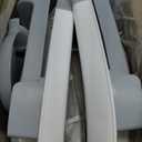 MoreFeel Collapsible Baby Bathtub for Newborn with Thermometer & 1 Hooded Towel & 1 Soft Floating Cushion,Portable Travel Bathtub with Drain Hole, Durable Foldable Baby Tubs for Infants to Toddler (Grey)