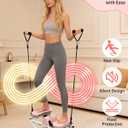 Rocking Stepper for Exercise at Home, 3D Motion Stair Stepper with Resistance Bands & Digital Display, Side to Side Low-Impact Balance Board, 330 LBS Capacity Full Body Workout Exercise Equipment