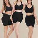 Reamphy 3 Pack Slip Shorts for Women Under Dress,Comfortable Smooth Yoga Shorts,Workout Biker Shorts (Black, M)