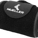 MUELLER Sports Medicine Easy Grip Adjustable Ankle Wrap, Ankle Pain Relief Support for Men and Women, Ideal for Sprains, Strains, Arthritis, Black, One Size