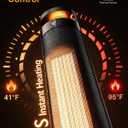 Uthfy 34'' Space Heaters for Indoor Use, 1500W Electric Heaters, 24H Timer
