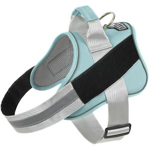 Bolux Dog Harness, No-Pull Reflective Dog Vest, Breathable Adjustable Pet Harness with Handle for Outdoor Walking - No More Pulling, Tugging or Choking (Large (Pack of 1), BabyBlue)