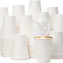 YEEHAW 12 oz 300 Pack Disposable Paper Coffee Cups, Bulk White Hot to Go Cups for Hot Coffee, Hot Liquid, Chocolate, Juice, Hot Beverage Drinkings, Ideal for Cafes, Bistros, Office and Family
