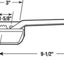 Prime-Line H 3568 9-1/2 In., Bronze, Left Hand Casement Operator (Single Pack)