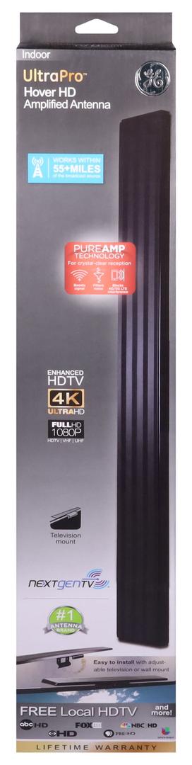 GE UltraPro Hover HD 250 Amplified Antenna Bar - Black