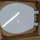 Mayfair Cassel Slow Close Toilet Seat, Easy Clean, Non Slip Premium Wood Seat, Easy Install, Made in USA, Round, White
