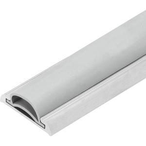 36" Mini Threshold or Door Bottom 1 1/4" Wide for 1/4"-3/8" High Gaps (Silver)