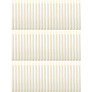 Treela 72 Pcs Flameless LED Taper Candles Battery Operated Candles Bulk 11 Inch Flickering Fake Candlesticks with Warm Light for Church Wedding Party, Battery Not Included (Ivory)
