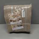 OIAHOMY 75L Large Woven Cotton Rope Storage Basket with Handle for Organizing Blanket and Toys for Living Room, Nursery, Brown Variegated 22x17x12