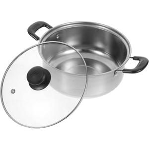 Ciieeo Stainless Steel Soup Pot Multi-functional Cooking Pot for Stewing Boiling and Heating Food Kitchen Cookware Induction Compatible