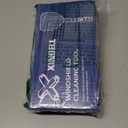 XINDELL Windshield Cleaner Tool  Car Interior Window Cleaning Kit with Extendable Handle & 4 Microfiber Pads, Auto Wiper Inside Windshield Brush for Car & Home Windows (19in)