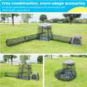 3 in 1 Portable Cat Enclosures with Tunnel & Cat House, Quick Setup Foldable Indoor Outdoor Cat Play Tent for Pet Families, Upgraded Stable Frame, Extra Large Space, Storage Bag + Cat Wand & Balls