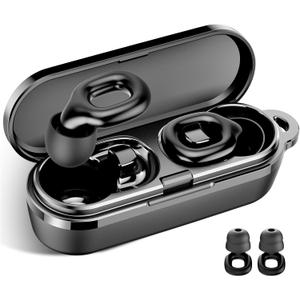Ear Plugs for Sleeping 35dB Noise Cancelling Silicone Earplugs Single and Double Layer Tips for Side Sleepers Reusable Travel Work Study