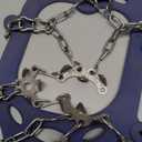 Upgraded Version of Walk Traction Ice Cleat Spikes Crampons, True Stainless Steel Spikes and Durable Silicone, Boots for Hiking On Ice & Snow Ground,  Mountian (Large)