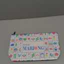 Jongyance Empty Mahjong Tiles Bag, Mahjong Bag for American Mahjong Tile Set (Case Only) (White)