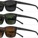 STORYCOAST Polarized Sunglasses for Men Women Classic Square Sports Fishing Running Golf Sun Glasses UV Protection