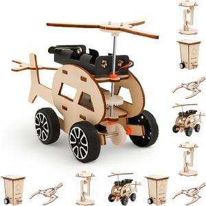 24 Pcs Party Favors for Kids Age 6-10, Treasure Box Toy Stem Kit Party Favors Science Kits for Boys Girls STEM Toys for Kids Age 6 7 8 10 12 13 Classroom Giveaways, Carnival Prizes Toy, Birthday Treats, Party Supplies (Yellow Set)