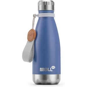 Kids Water Bottle, 12 oz Stainless Steel Vacuum Insulated Small Water Bottle for Kids,Cola Shape Sports Water Bottle Leak Proof (Royal Blue)