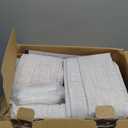 MIULEE Pinch Pleated Thick Linen Curtains 102 Inch 4 Panels Set Back Tab Memory Trained Pinch Pleat Semi Sheer Light Filtering Privacy Curtain Let Light in Window Drape for Living Room Bedroom Natural