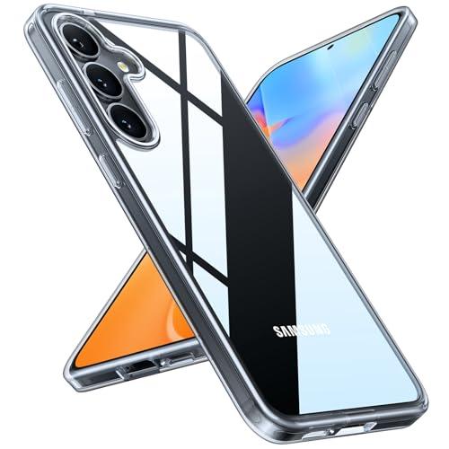 TORRAS Guardian Shockproof for Samsung Galaxy S25 Case, [12FT Military Grade Drop] Thin & Soft Touch for Samsung S25 Case, Translucent Matte Protective Slim Case for Samsung S25, Diamond Clear
