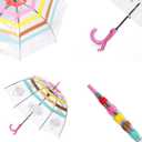 Kids Disney Umbrellas for Rain Dome Bubble Umbrella Windproof for Kids Girls