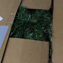 9Ft Pre-lit Christmas Garland with 50 LED Lights Battery Operated,Holiday Decoration Stairs Wall Mantle Door Indoor Outdoor (Green)