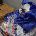 Shappy 5.5ft Inflatable Snow Globe with Built in LEDs Christmas Inflatable Decoration with Snowman Blow Up Holiday Family Party Decoration for Outdoor Yard Garden Lawn(Blue,Snowman, Penguin)