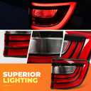 Passenger Side Outer Tail Light Assembly Compatible with 2014-2025 Durango Rear Brake Lamp Taillight 68272126AB CH2801206