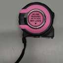 Flutesan 25ft Pink Tape Measure, 1/8 Fractions Easy Read Retractable Lightweight Measurement Tape Accuracy 1/32, Gifts for Mama Grandma Aunt, Birthday Christmas Mothers Day(My Love)