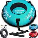 Snow Tube Snow Tubes for Sledding Heavy Duty 47 inch Snow Sleds for Kids and Adult Heavy Duty Snow Sleds for Adults Inflatable Snow Tube for Kids with Snow Tube Cover