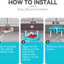 Banyaa Jar Opener Bottle Opener for Seniors with Arthritis - Under Cabinet Jar Opener for Weak Hands, Rotary Lid Opener, Easy Twist-Off Lids for Jars & Bottles, Original Kitchen Gadgets (Cyan)