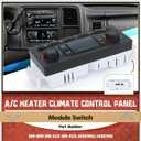 599-009 A/C Heater Climate Control Panel Module Switch for Cadillac Escalade ESV EXT 2003-2006 for Hummer H2 2003-2007 for Chevy Avalanche Silverado Tahoe 2003-2007 for GMC Sierra Yukon 2003-2007