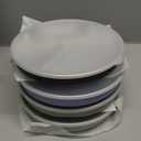 Elk and Friends Stainless Steel Divided Plates with Silicone Sleeve for Babies & Toddlers | Lids Included | Stay Put Suction | Dinner & Snack Plates | 4 Pack (Sage/Misty Blue/Navy/Gray)