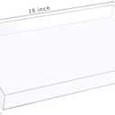 1816 Inch Clear Acrylic Serving Tray with Handles Extra Large Ottoman Tray Decorative Tray Spill-Proof Coffee Table Space Saver Oversize Counter top Organizer Platter with Safe Edge