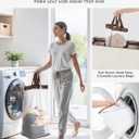 SOLEDI 180L Laundry Hamper 3 Section, Extra Large Laundry Hamper with Lid, Dirty Clothes Hamper with Sturdy Handle, Large Laundry Basket Organizer for Laundry Room, Bedroom, Hampers for Laundry